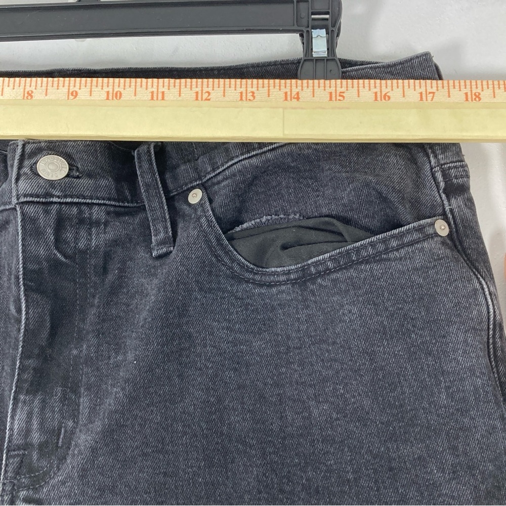 Madewell Tomboy Straight Jeans High Rise Denim Washed Black Women's Size 32 - Picture 8 of 15